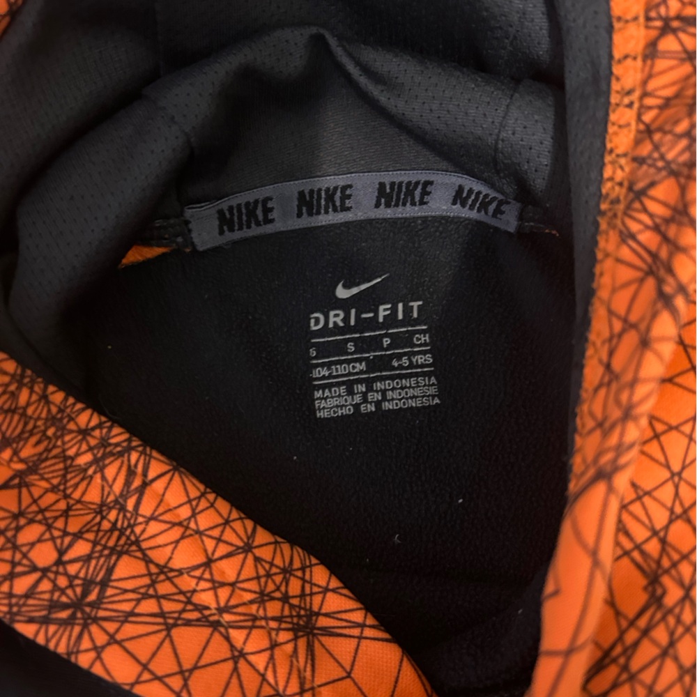 Nike Dri-FIT Black and Orange Patterned Shorts